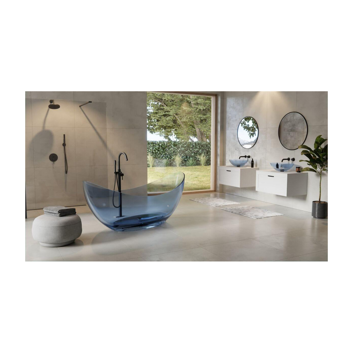 Wanna Wolnostojąca Axya Waa-180-Bww 180x80 Blue Wave Besco Wanna Wolnostojąca Axya Waa-180-Bww 180x80 Blue Wave Besco