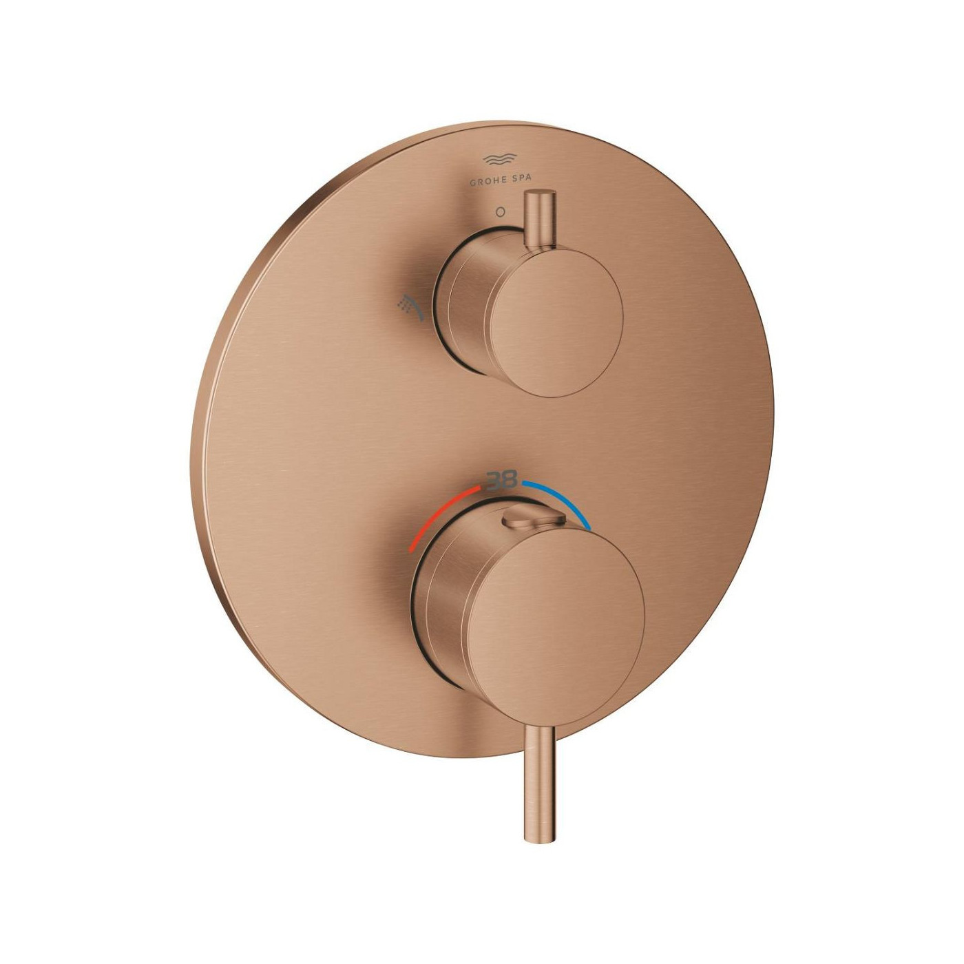 Bateria Prysznicowa Atrio Termostatyczna Brushed Warm Sunset 24358DL0 Grohe Bateria Prysznicowa Atrio Termostatyczna Brushed Warm Sunset 24358DL0 Grohe