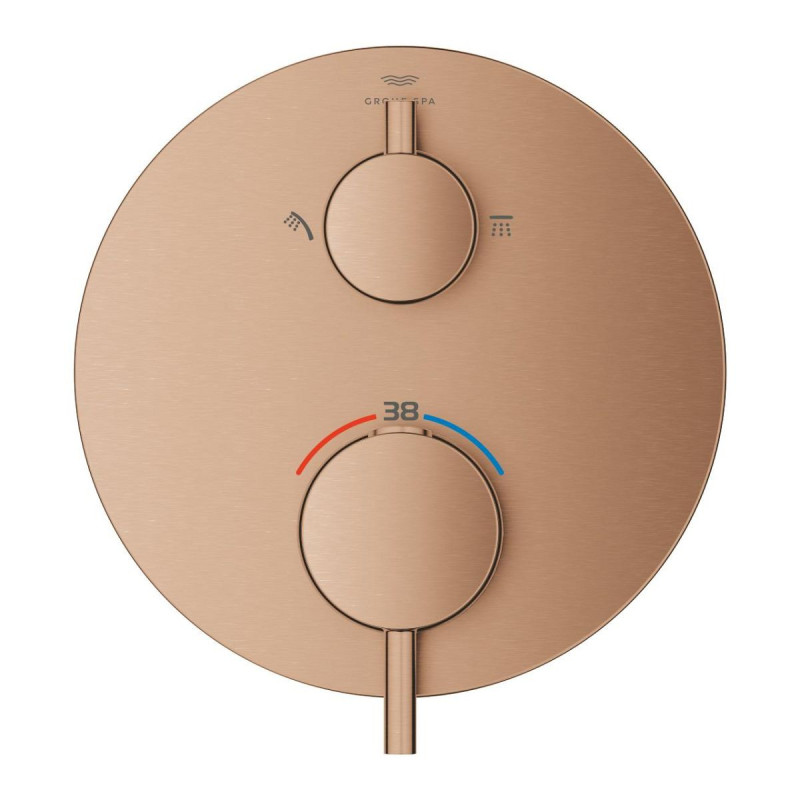 Bateria Prysznicowa Atrio Termostatyczna Brushed Warm Sunset 24358DL0 Grohe Bateria Prysznicowa Atrio Termostatyczna Brushed Warm Sunset 24358DL0 Grohe