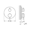 Bateria Prysznicowa Atrio Termostatyczna Brushed Warm Sunset 24358DL0 Grohe Bateria Prysznicowa Atrio Termostatyczna Brushed Warm Sunset 24358DL0 Grohe