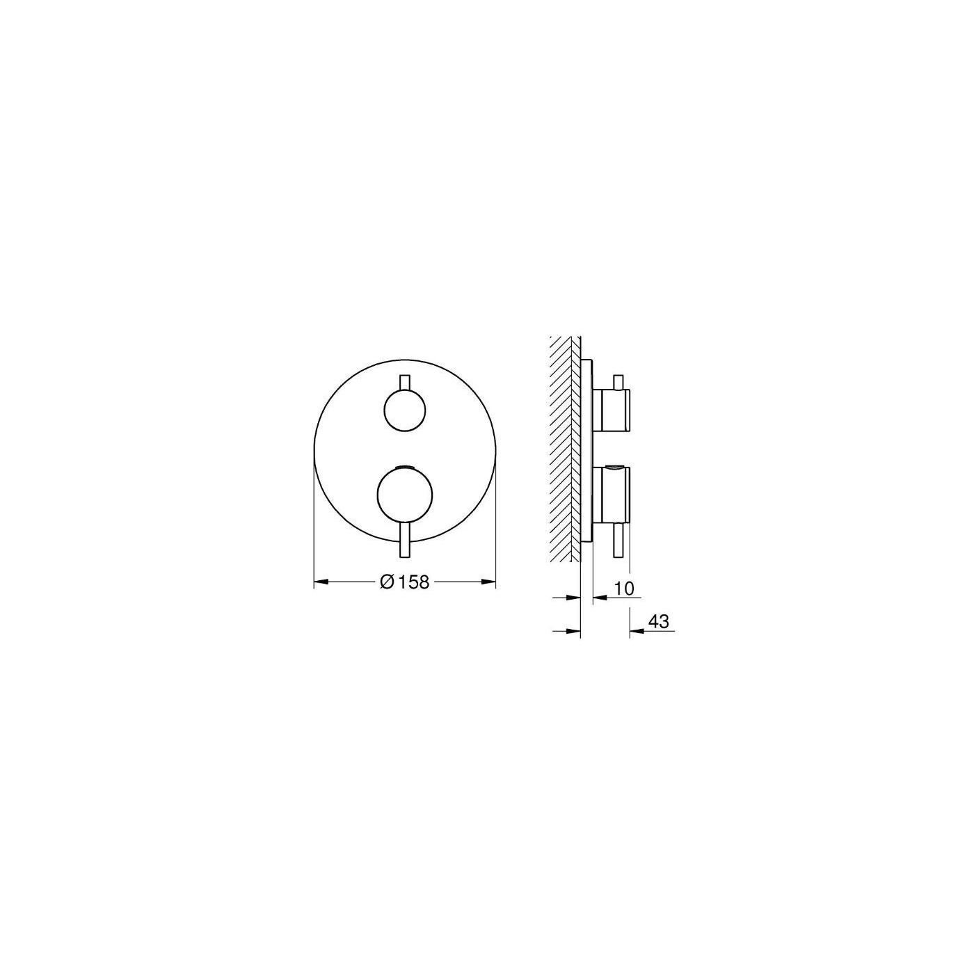 Bateria Prysznicowa Atrio Termostatyczna Brushed Warm Sunset 24358DL0 Grohe Bateria Prysznicowa Atrio Termostatyczna Brushed Warm Sunset 24358DL0 Grohe
