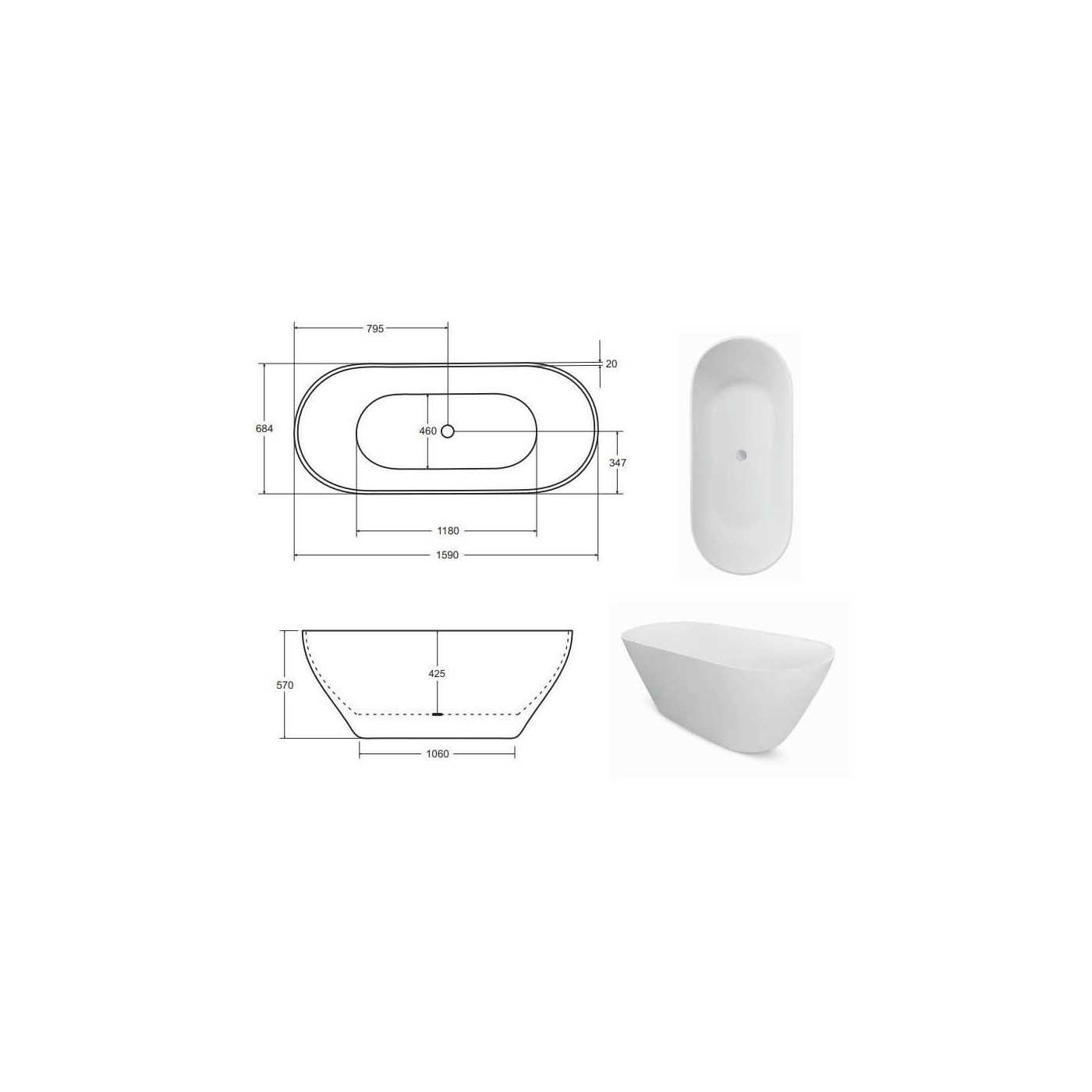 Wanna Wolnostojąca Moya Korek Chrom 160x70 WMD-160-MKC Besco Wanna Wolnostojąca Moya Korek Chrom 160x70 WMD-160-MKC Besco