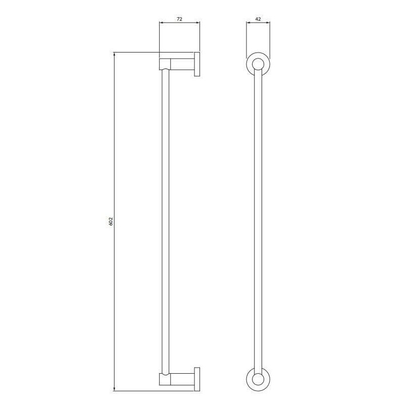 Wieszak Modern Project Czarny Mat MP60216BL Omnires Wieszak Modern Project Czarny Mat MP60216BL Omnires