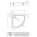 Brodzik Doros A Biały 80x80 SDRA8080-05 Radaway Brodzik Doros A Biały 80x80 SDRA8080-05 Radaway
