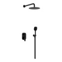 Zestaw Prysznicowo-Wannowy Podtynkowy Z Deszczownicą 25 cm 2 Funkcyjny Clever 2.0 Czarny Soft AREX.SET.4145BS Excellent Zestaw Prysznicowo-Wannowy Podtynkowy Z Deszczownicą 25 cm 2 Funkcyjny Clever 2.0 Czarny Soft AREX.SET.4145BS Excellent