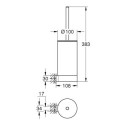 Szczotka Toaletowa (Komplet) Selection Phantom Black 41215KF0 Grohe Szczotka Toaletowa (Komplet) Selection Phantom Black 41215KF0 Grohe