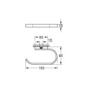 Uchwyt Na Papier Toaletowy Selection Phantom Black 41220KF0 Grohe Uchwyt Na Papier Toaletowy Selection Phantom Black 41220KF0 Grohe
