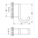 Haczyk / Wieszak Selection Phantom Black 41216KF0 Grohe Haczyk / Wieszak Selection Phantom Black 41216KF0 Grohe