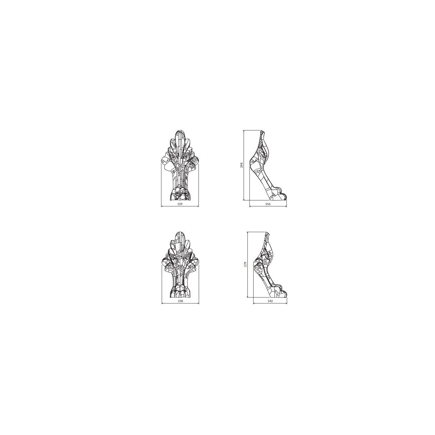 Maskownice Nóg Do Wanien Atena Brąz Antyczny LWIENOGIBR Omnires Maskownice Nóg Do Wanien Atena Brąz Antyczny LWIENOGIBR Omnires