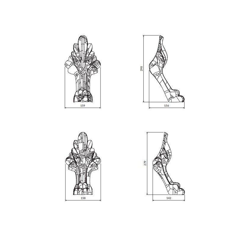 Maskownice Nóg Do Wanien Atena Chrom LWIENOGICR Omnires Maskownice Nóg Do Wanien Atena Chrom LWIENOGICR Omnires