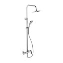 Zestaw Prysznicowy Ścienny Z Deszczownicą 25 cm Clever 2.0 Chrom AREX.4181CR Excellent Zestaw Prysznicowy Ścienny Z Deszczownicą 25 cm Clever 2.0 Chrom AREX.4181CR Excellent