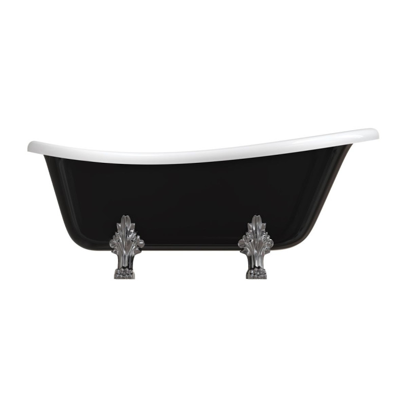 Wanna Wolnostojąca Atena Czarno-Biała 168x76 ATENA168BCP Omnires Wanna Wolnostojąca Atena Czarno-Biała 168x76 ATENA168BCP Omnires
