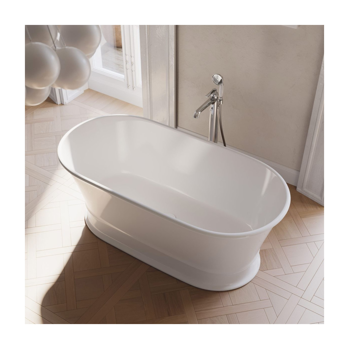 Wanna Wolnostojąca Classica Biały 160x79 CLASSICAWWBP Omnires Wanna Wolnostojąca Classica Biały 160x79 CLASSICAWWBP Omnires