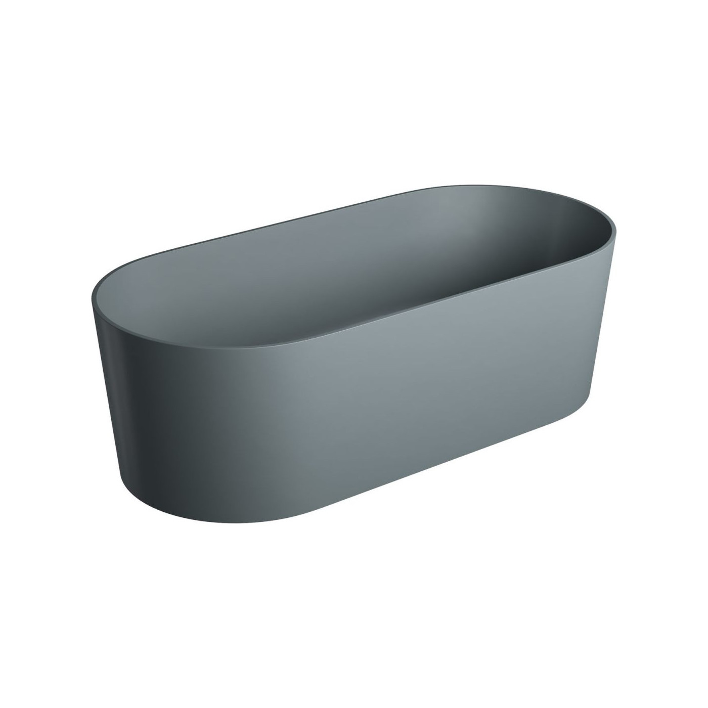 Wanna Wolnostojąca Ovo Ash Grey Mat 160x75 OVOWWAG Omnires Wanna Wolnostojąca Ovo Ash Grey Mat 160x75 OVOWWAG Omnires