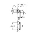 Bateria Prysznicowa Natynkowa Cubeo Matte Black 1018242430 Grohe Bateria Prysznicowa Natynkowa Cubeo Matte Black 1018242430 Grohe