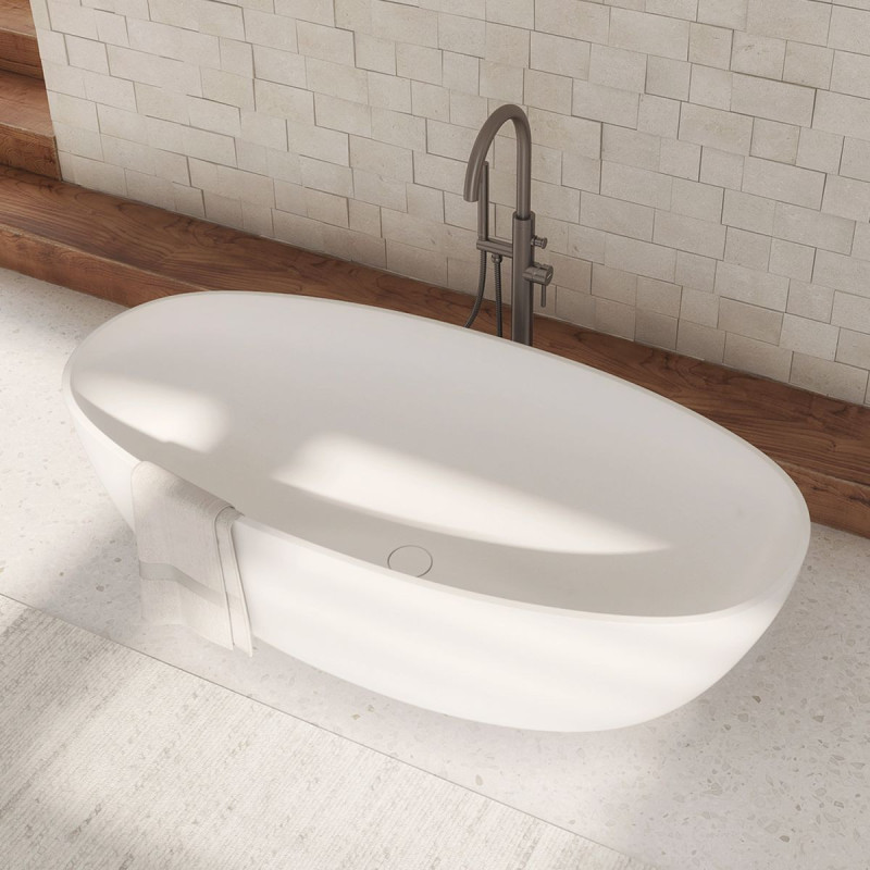 Wanna Wolnostojąca Shell Biały Mat 160x75 SHELLWWBM Omnires Wanna Wolnostojąca Shell Biały Mat 160x75 SHELLWWBM Omnires