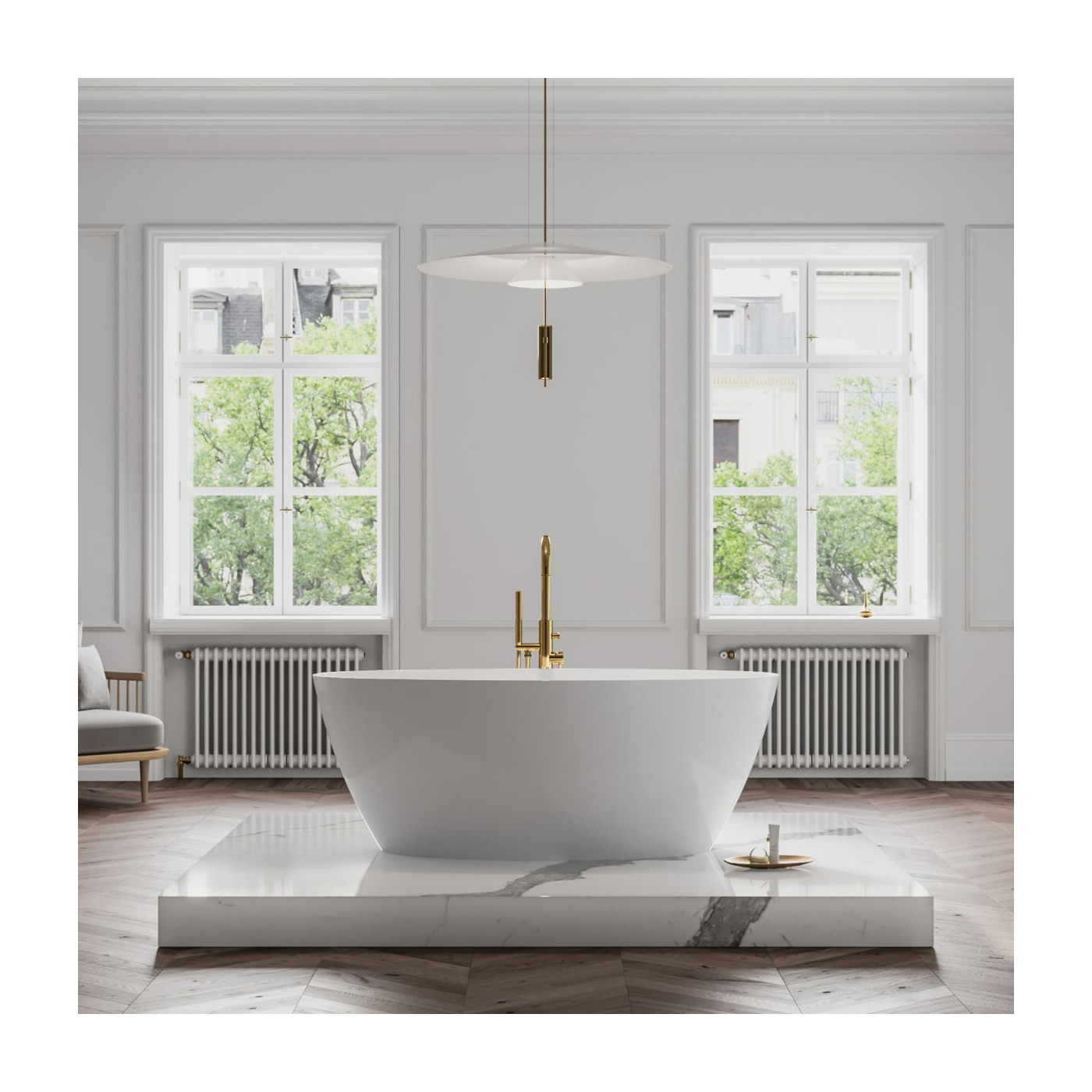 Wanna Wolnostojąca Siena Biały 160,5x80,5 SIENAWWBP Omnires Wanna Wolnostojąca Siena Biały 160,5x80,5 SIENAWWBP Omnires