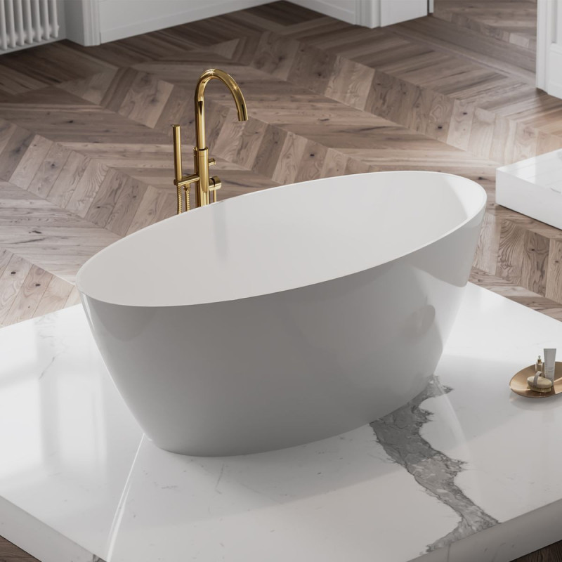 Wanna Wolnostojąca Siena Biały 160,5x80,5 SIENAWWBP Omnires Wanna Wolnostojąca Siena Biały 160,5x80,5 SIENAWWBP Omnires