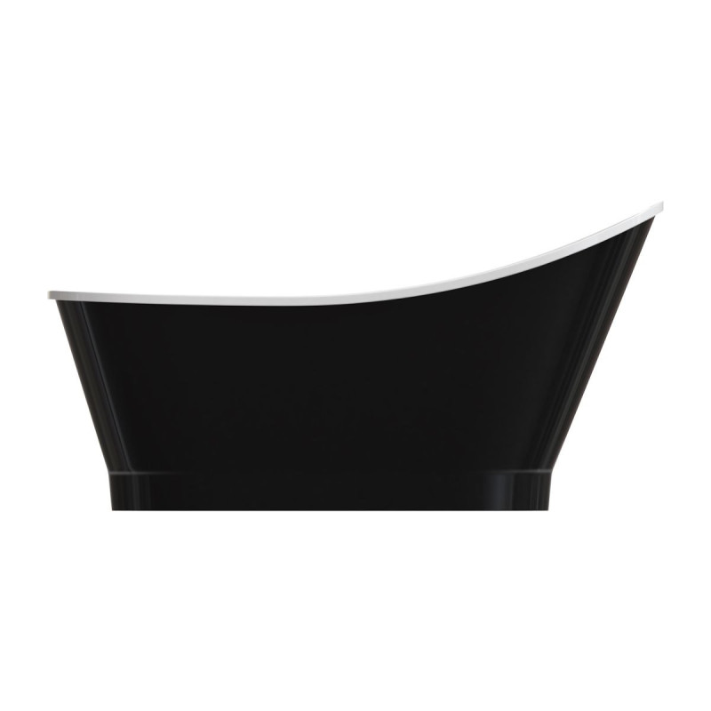 Wanna Wolnostojąca Venezia Czarno-Biała 159,5x73,2 VENEZIA159BCP Omnires Wanna Wolnostojąca Venezia Czarno-Biała 159,5x73,2 VENEZIA159BCP Omnires