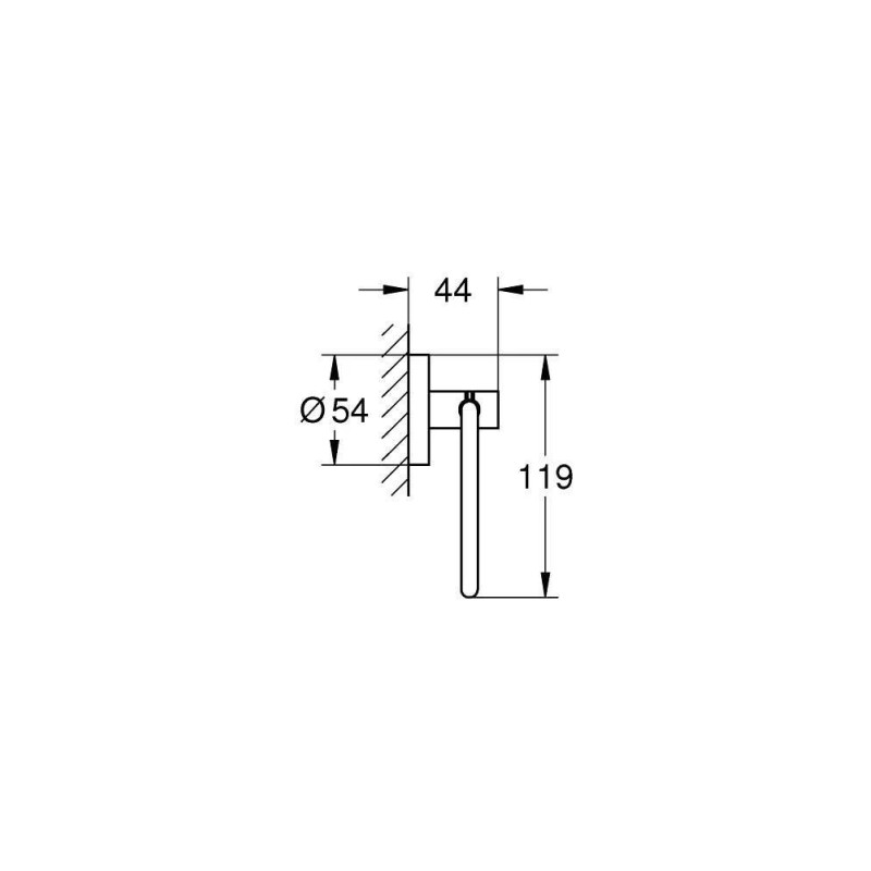 Uchwyt Na Papier Essentials Matte Black 1024722430 Grohe Uchwyt Na Papier Essentials Matte Black 1024722430 Grohe