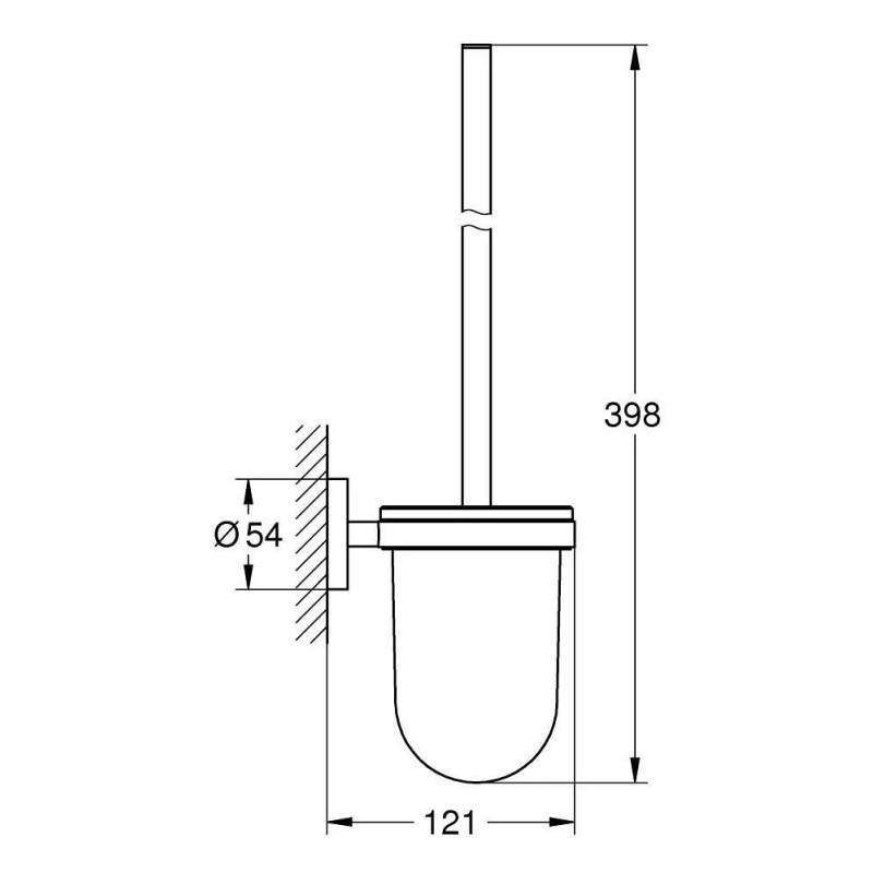 Szczotka Toaletowa Essentials Matte Black 1024682430 Grohe Szczotka Toaletowa Essentials Matte Black 1024682430 Grohe