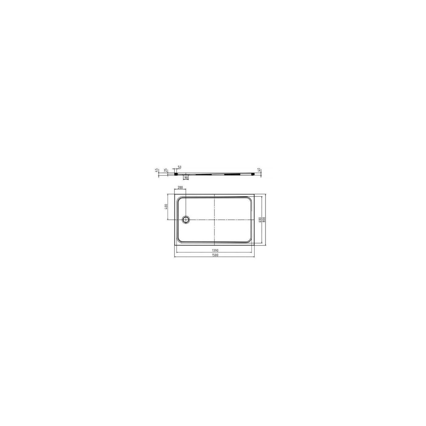 Brodzik Cayonoplan 150x80 363147980001 Kaldewei Brodzik Cayonoplan 150x80 363147980001 Kaldewei