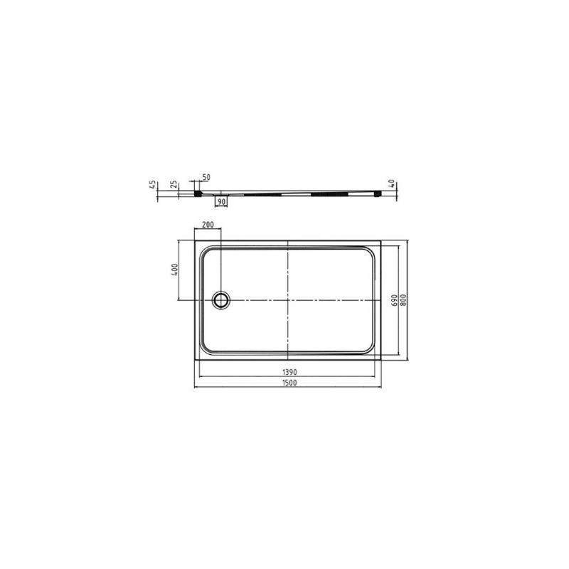 Brodzik Cayonoplan 150x80 363147980001 Kaldewei Brodzik Cayonoplan 150x80 363147980001 Kaldewei