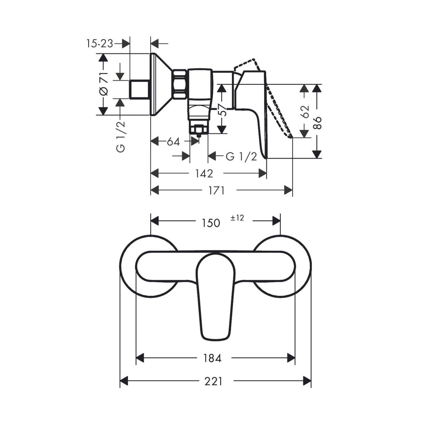 Bateria Prysznicowa Talis E Czarny Mat 71760670 Hansgrohe Bateria Prysznicowa Talis E Czarny Mat 71760670 Hansgrohe