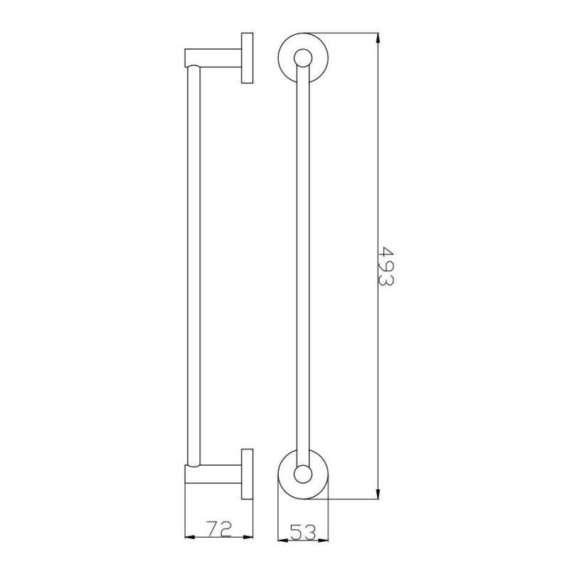 Wieszak Na Ręcznik Złoty 45 cm 5045GD Emporia Wieszak Na Ręcznik Złoty 45 cm 5045GD Emporia