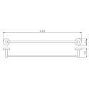 Wieszak Na Ręcznik Złoty 60 cm 5060GD Emporia Wieszak Na Ręcznik Złoty 60 cm 5060GD Emporia