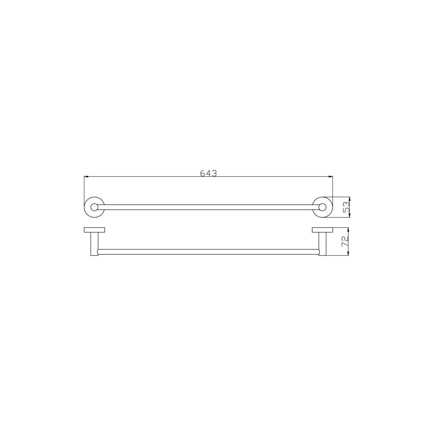 Wieszak Na Ręcznik Złoty 60 cm 5060GD Emporia Wieszak Na Ręcznik Złoty 60 cm 5060GD Emporia