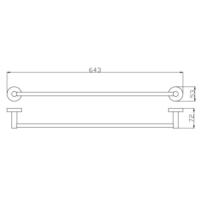 Wieszak Na Ręcznik Złoty 60 cm 5060GD Emporia Wieszak Na Ręcznik Złoty 60 cm 5060GD Emporia