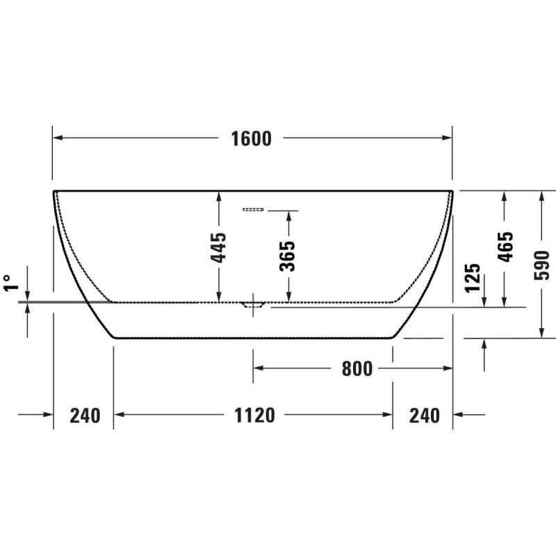 Wanna Wolnostojąca Akrylowa Durakanto 1600x750 mm 700560000000000 Duravit Wanna Wolnostojąca Akrylowa Durakanto 1600x750 mm 700560000000000 Duravit