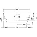 Wanna Wolnostojąca Akrylowa Durakanto 1700x800 mm 700561000000000 Duravit Wanna Wolnostojąca Akrylowa Durakanto 1700x800 mm 700561000000000 Duravit