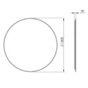 Lustro LED Sharon Round 100 Black Matt 168123 Elita Lustro LED Sharon Round 100 Black Matt 168123 Elita