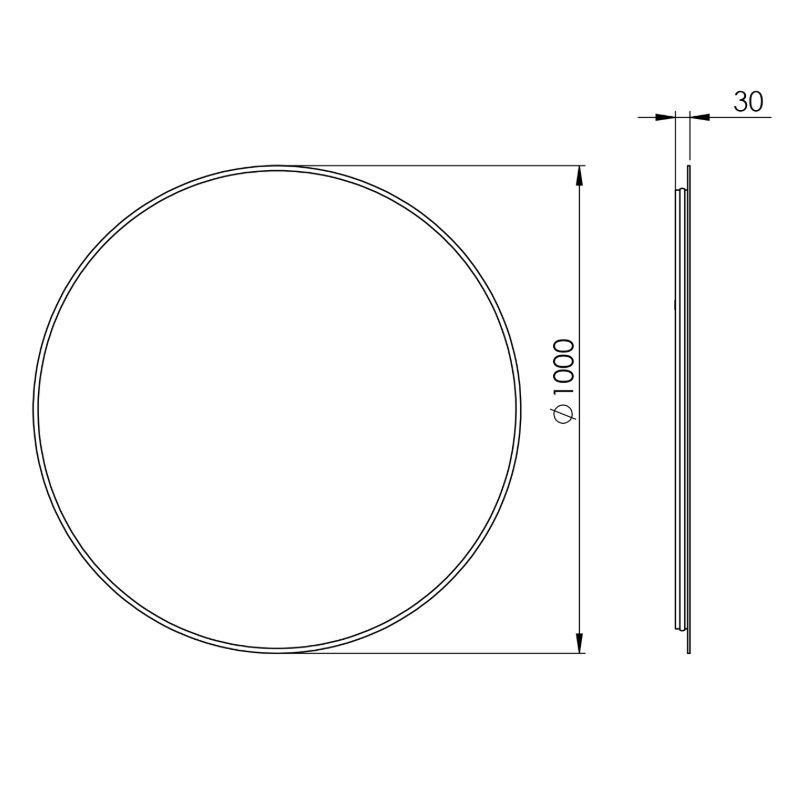 Lustro LED Sharon Round 100 Black Matt 168123 Elita Lustro LED Sharon Round 100 Black Matt 168123 Elita