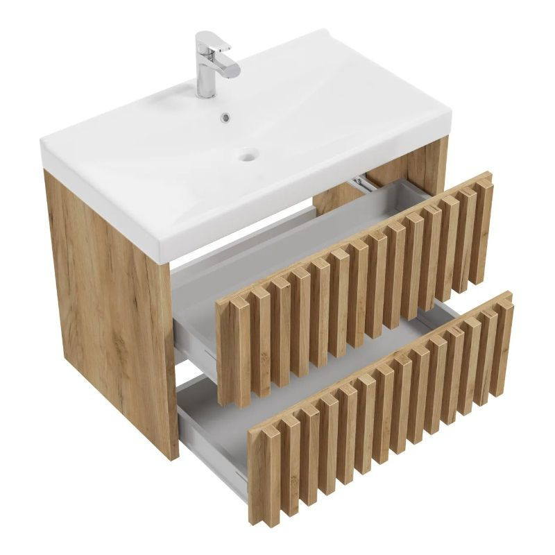 Szafka Podumywalkowa Delano D80 2 Szuflady Złoty Dąb 001-D-08020 Defra Szafka Podumywalkowa Delano D80 2 Szuflady Złoty Dąb 001-D-08020 Defra