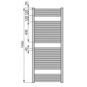 Grzejnik Klaro ZSLC-150-050-05/0008 Chrom Zehnder Grzejnik Klaro ZSLC-150-050-05/0008 Chrom Zehnder