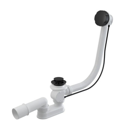 Syfon Wannowy Automatyczny Z Przelewem Czarny Mat SW-AUTO-B Besco