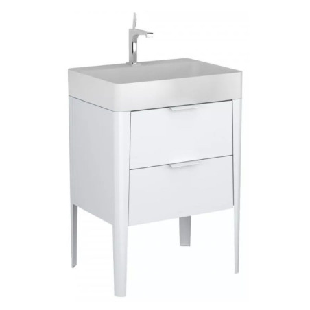 Szafka Podumywalkowa Vibe 60 cm Stojąca Biało-Szara 146-0001 Krofam