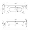 Wanna Do Zabudowy Oceana Slim 160x75 Antracyt Mat WAEX.OCE16ANMS Excellent Wanna Do Zabudowy Oceana Slim 160x75 Antracyt Mat WAEX.OCE16ANMS Excellent