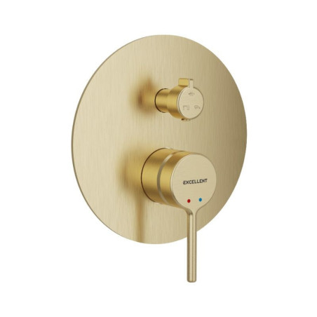 Bateria Prysznicowo-Wannowa Podtynkowa 3 Funkcyjna PI Złoty Szczotkowany AREX.1247GB Excellent