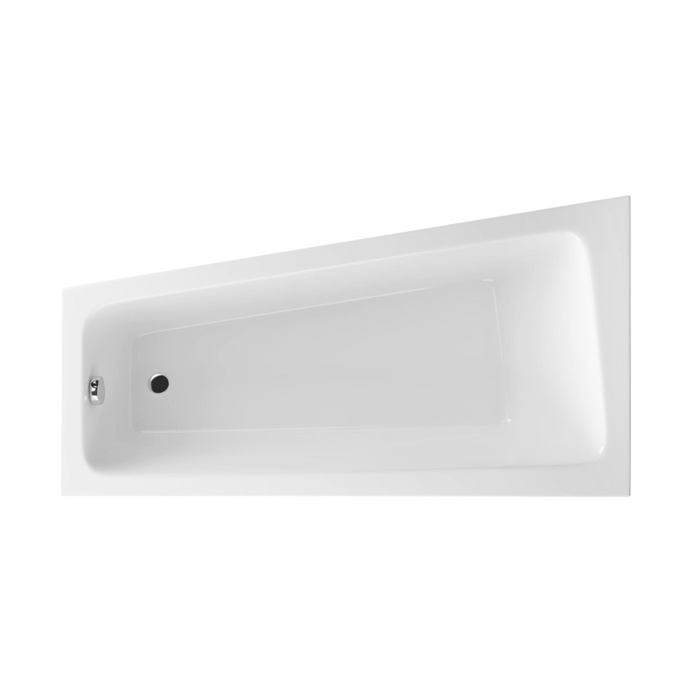 Wanna Narożna Lewa 150x80 cm Ava Side Biały Połysk WAEX.AVL15WH Excellent Wanna Narożna Lewa 150x80 cm Ava Side Biały Połysk WAEX.AVL15WH Excellent