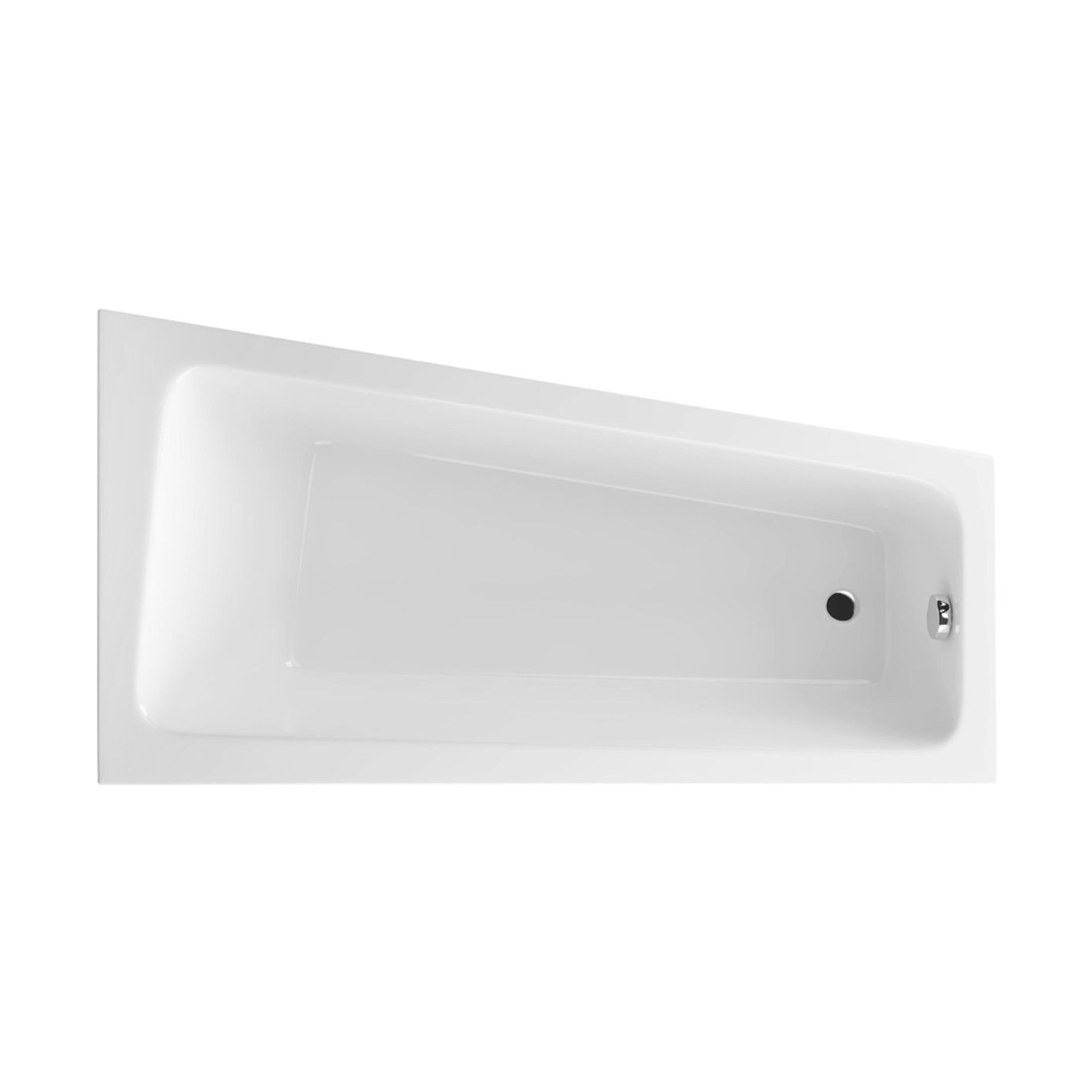 Wanna Narożna Prawa 150x80 cm Ava Side Biały Połysk WAEX.AVP15WH Excellent Wanna Narożna Prawa 150x80 cm Ava Side Biały Połysk WAEX.AVP15WH Excellent