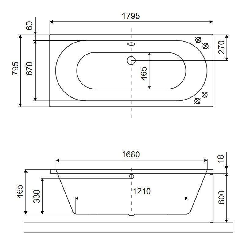 Wanna Prostokątna 180x80 cm Oceana Slim Szary Mat WAEX.OCE18GRMS Excellent Wanna Prostokątna 180x80 cm Oceana Slim Szary Mat WAEX.OCE18GRMS Excellent