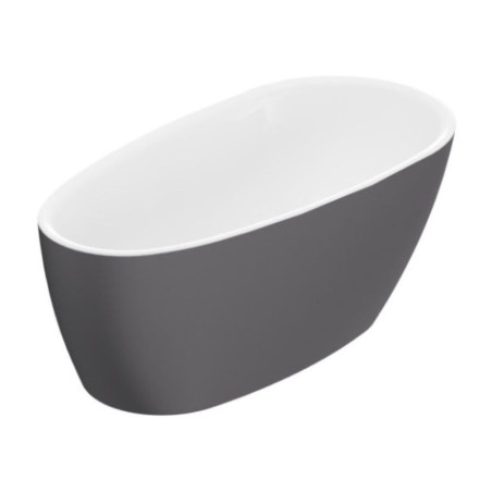 Wanna Wolnostojąca 160x75 cm Olia 2.0 Biały Połysk/Szary Mat WAEX.OLI2.16WHGRM Excellent