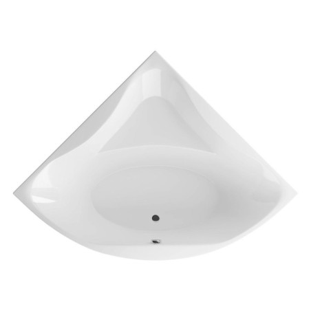 Wanna Narożna 150x150 cm Glamour Biały Połysk WAEX.GLA15WH Excellent