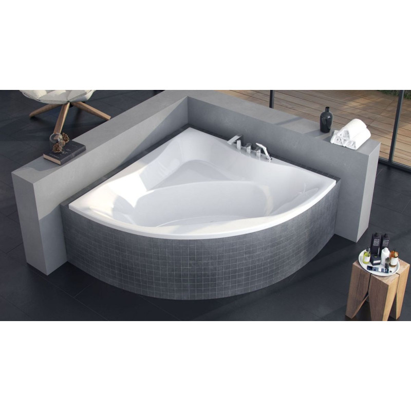 Wanna Narożna 150x150 cm Glamour Biały Połysk WAEX.GLA15WH Excellent Wanna Narożna 150x150 cm Glamour Biały Połysk WAEX.GLA15WH Excellent