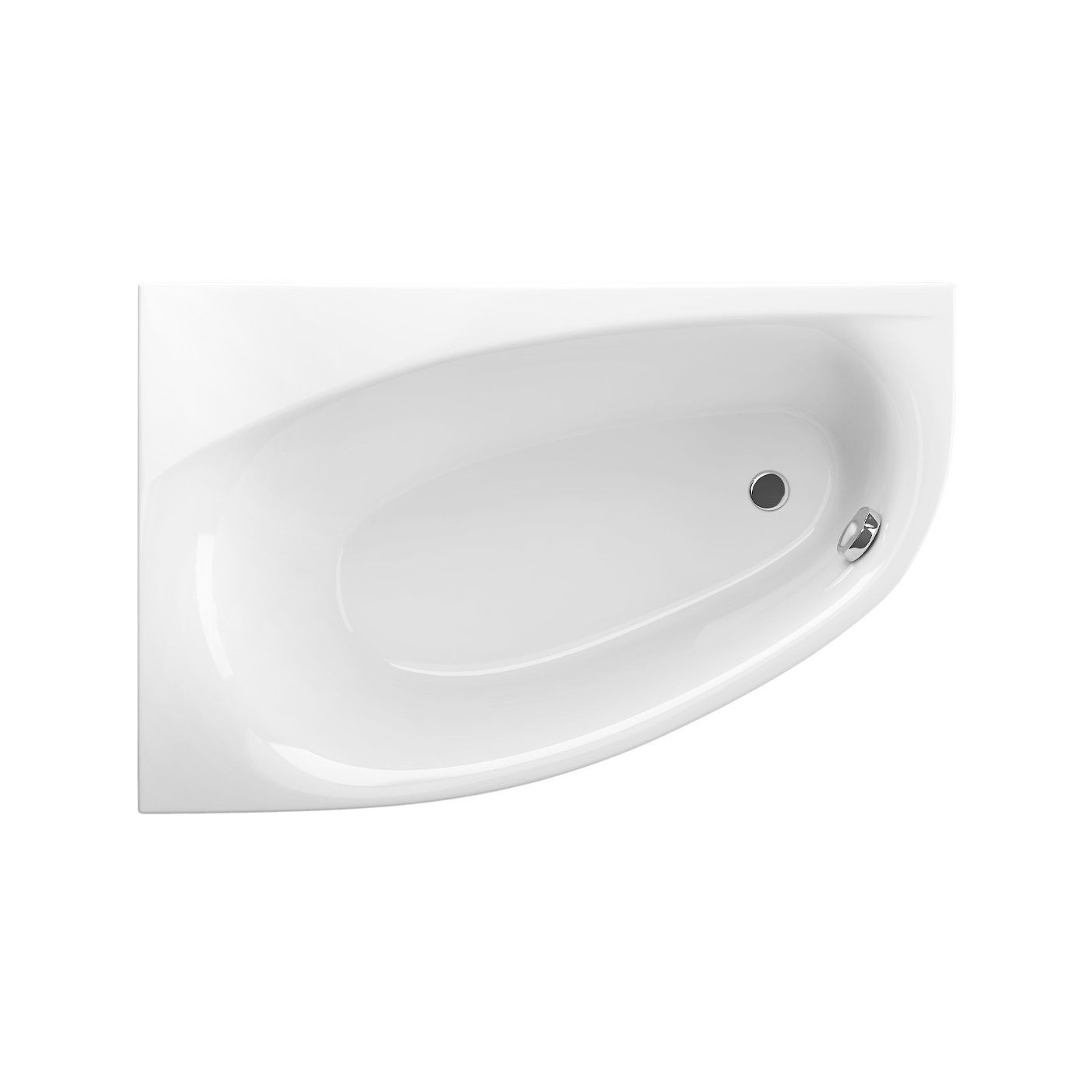 Wanna Narożna Lewa 170x110 cm Kameleon Biały Połysk WAEX.KML17WH Excellent Wanna Narożna Lewa 170x110 cm Kameleon Biały Połysk WAEX.KML17WH Excellent