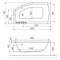 Wanna Narożna Lewa 160x95 cm Magnus Biały Połysk WAEX.MGL16WH Excellent Wanna Narożna Lewa 160x95 cm Magnus Biały Połysk WAEX.MGL16WH Excellent